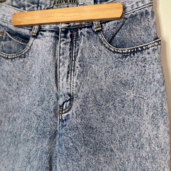 80's Jordace Acid Wash Zip Ankle Denim Jeans Size 28 x 26 - Picture 5 of 8